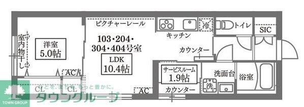 COCOCUBE GRANDE学芸大学の物件間取画像